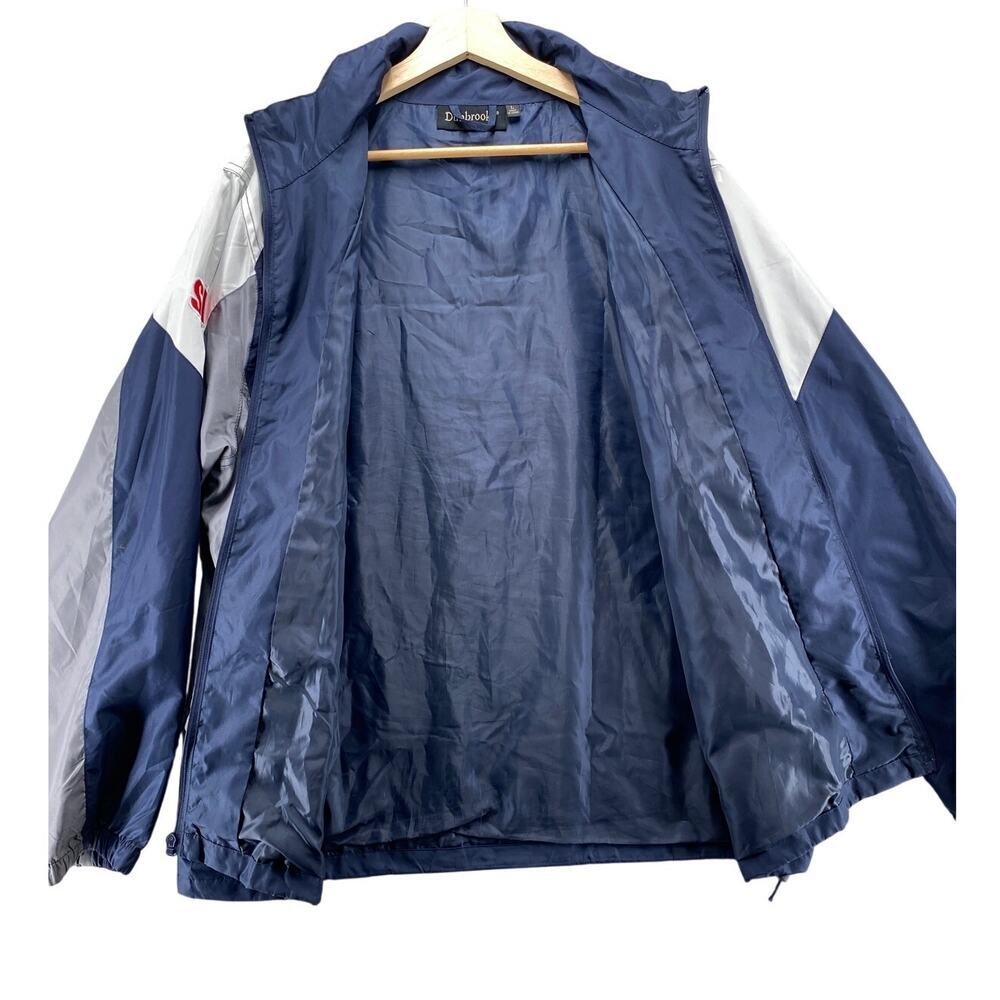 Vintage LA Rams Dunbrooke Full Zip Windbreaker Jacket Large NFL Blue Y2K - Picture 3 of 9